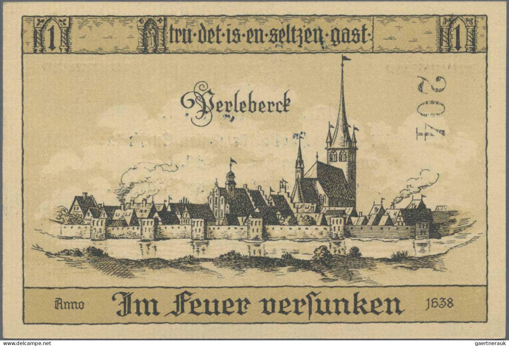 Deutschland - Notgeld - Berlin Und Brandenburg: Perleberg, Stadt, 4 X 50 Tsd. Ma - [11] Emisiones Locales