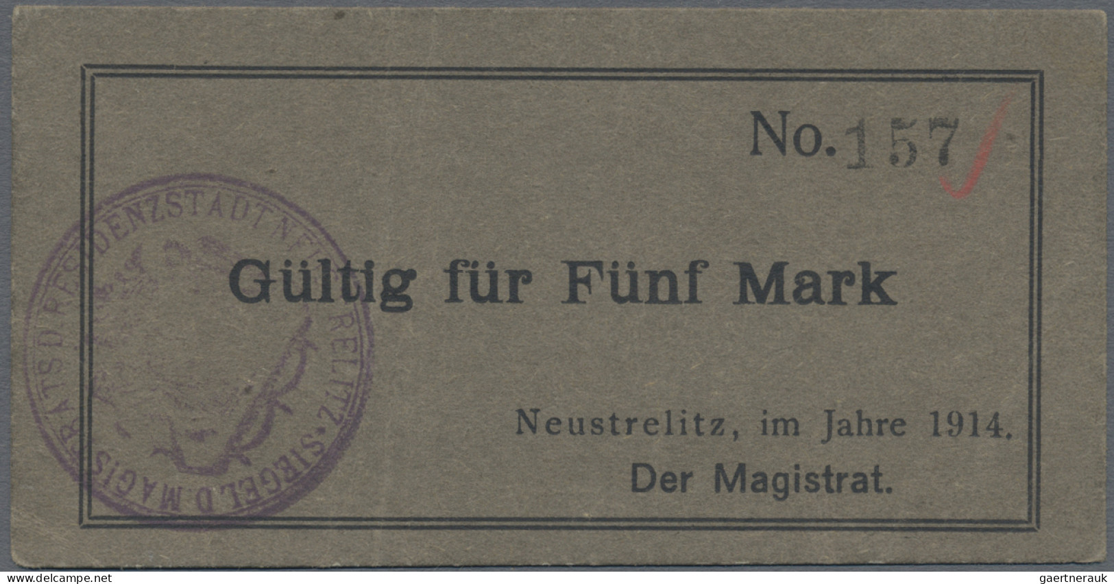 Deutschland - Notgeld - Mecklenburg-Vorpommern: Mecklenburg, Doublettenlot Mit W - [11] Local Banknote Issues