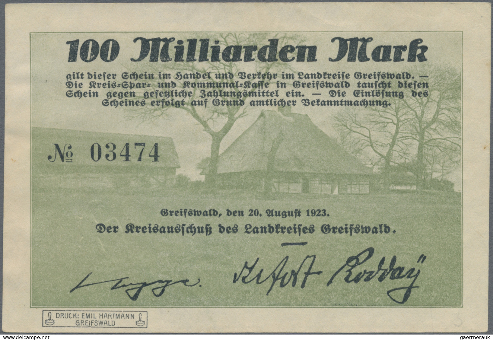 Deutschland - Notgeld - Mecklenburg-Vorpommern: Vorpommern, Kleine Schachtel Mit - [11] Local Banknote Issues