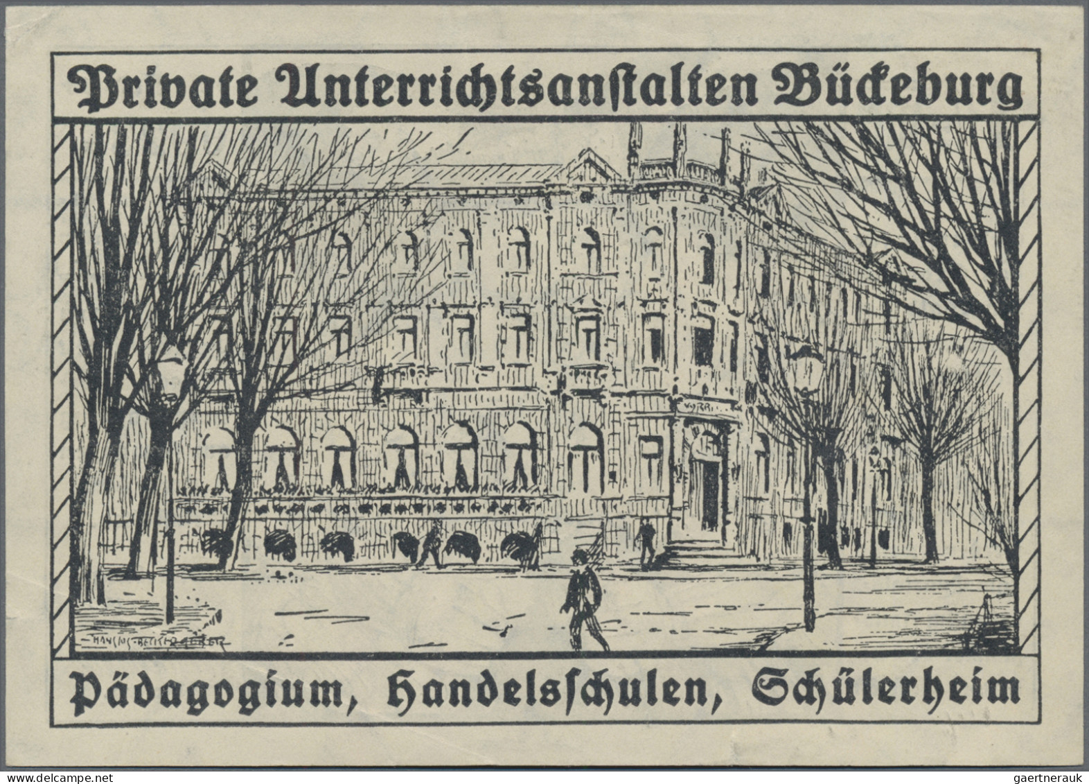 Deutschland - Notgeld - Niedersachsen: Bückeburg, Private Unterrichtsanstalten, - [11] Emissions Locales