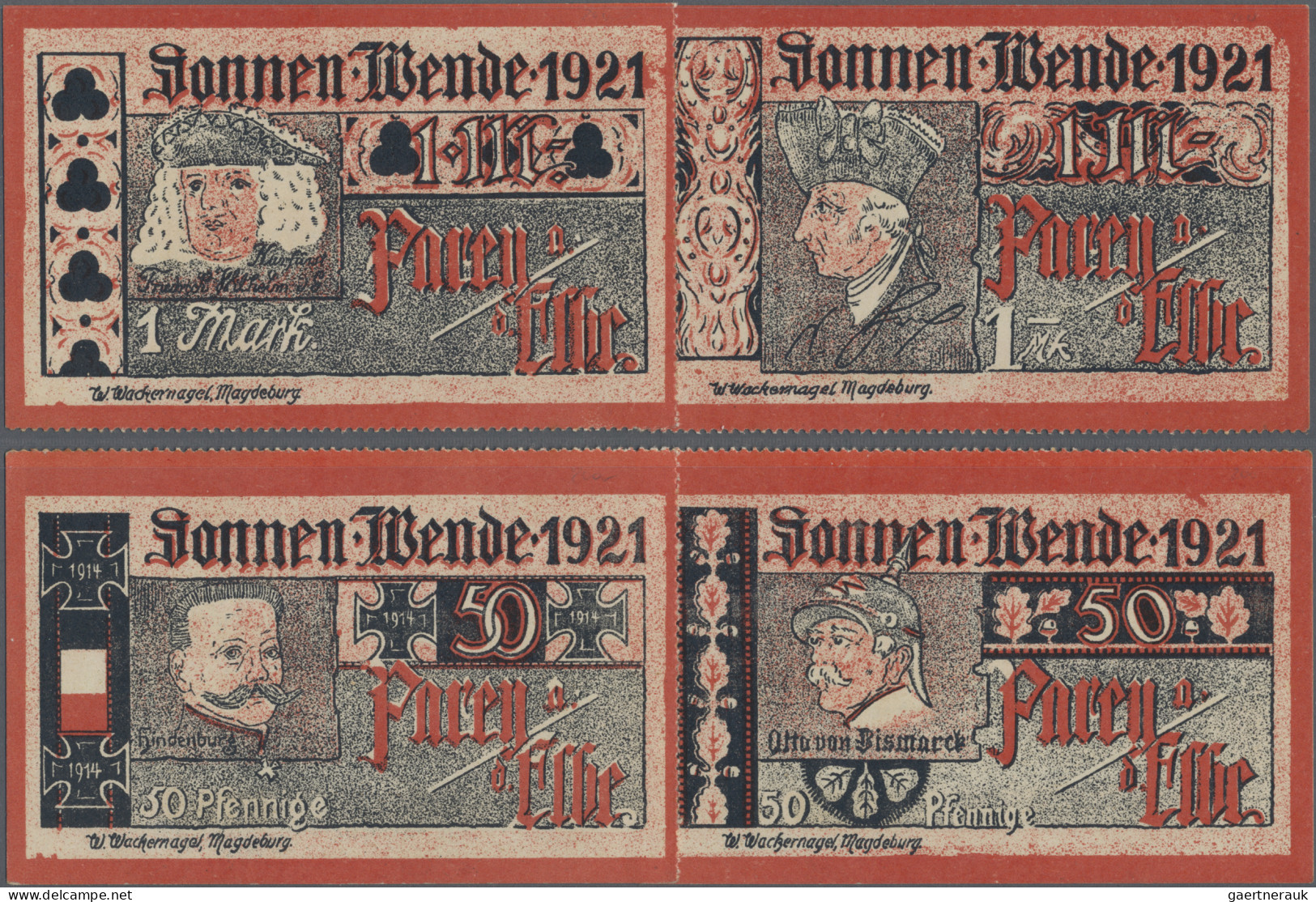 Deutschland - Notgeld - Sachsen-Anhalt: Parey, Spar- Und Creditbank, Sonnenwende - [11] Local Banknote Issues