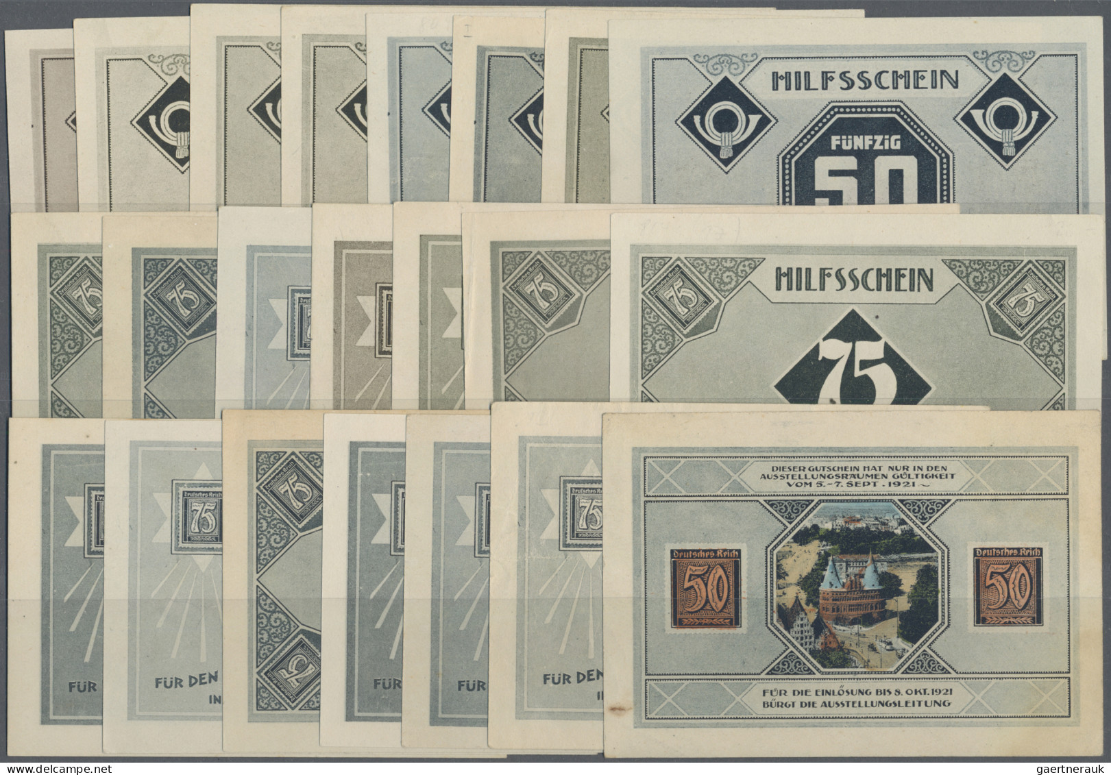 Deutschland - Notgeld - Schleswig-Holstein: Lübeck, 1. Nordischer Briefmarkensam - [11] Emisiones Locales