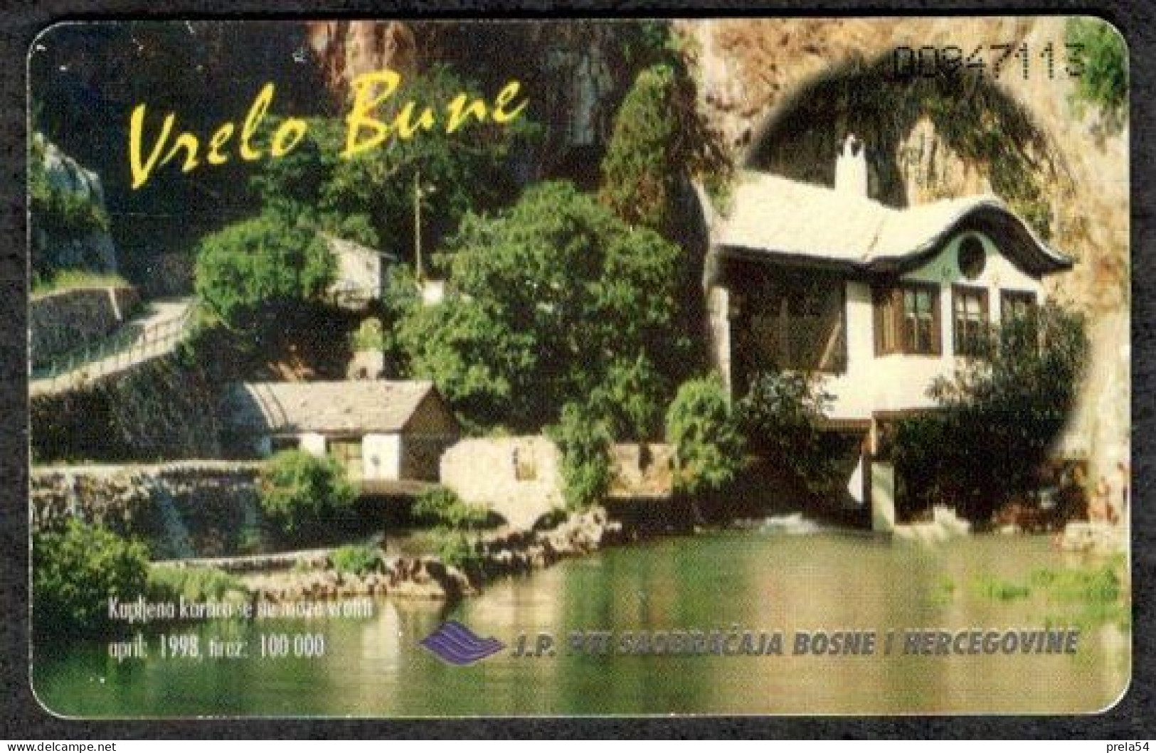 Bosnia Sarajevo -  The Source Of The River Buna Used Chip Card - Bosnien