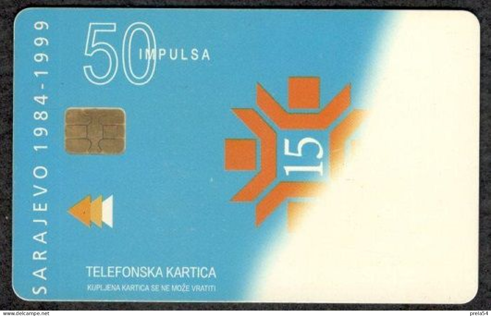 Bosnia Sarajevo -  Sarajevo Olimpic Games 1984-1999 Used Chip Card - Bosnia