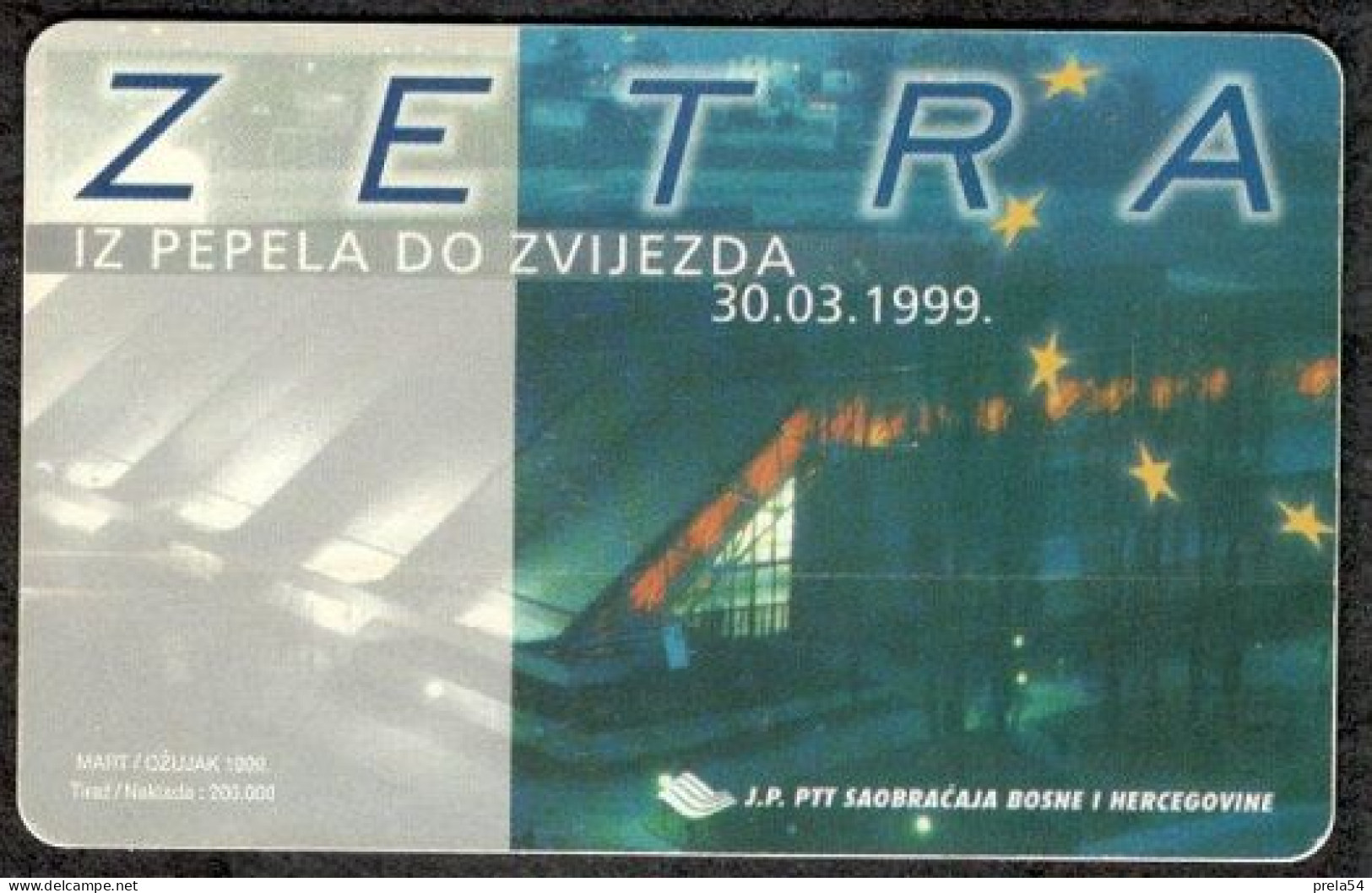 Bosnia Sarajevo -  Sarajevo Olimpic Games 1984-1999 Used Chip Card - Bosnie