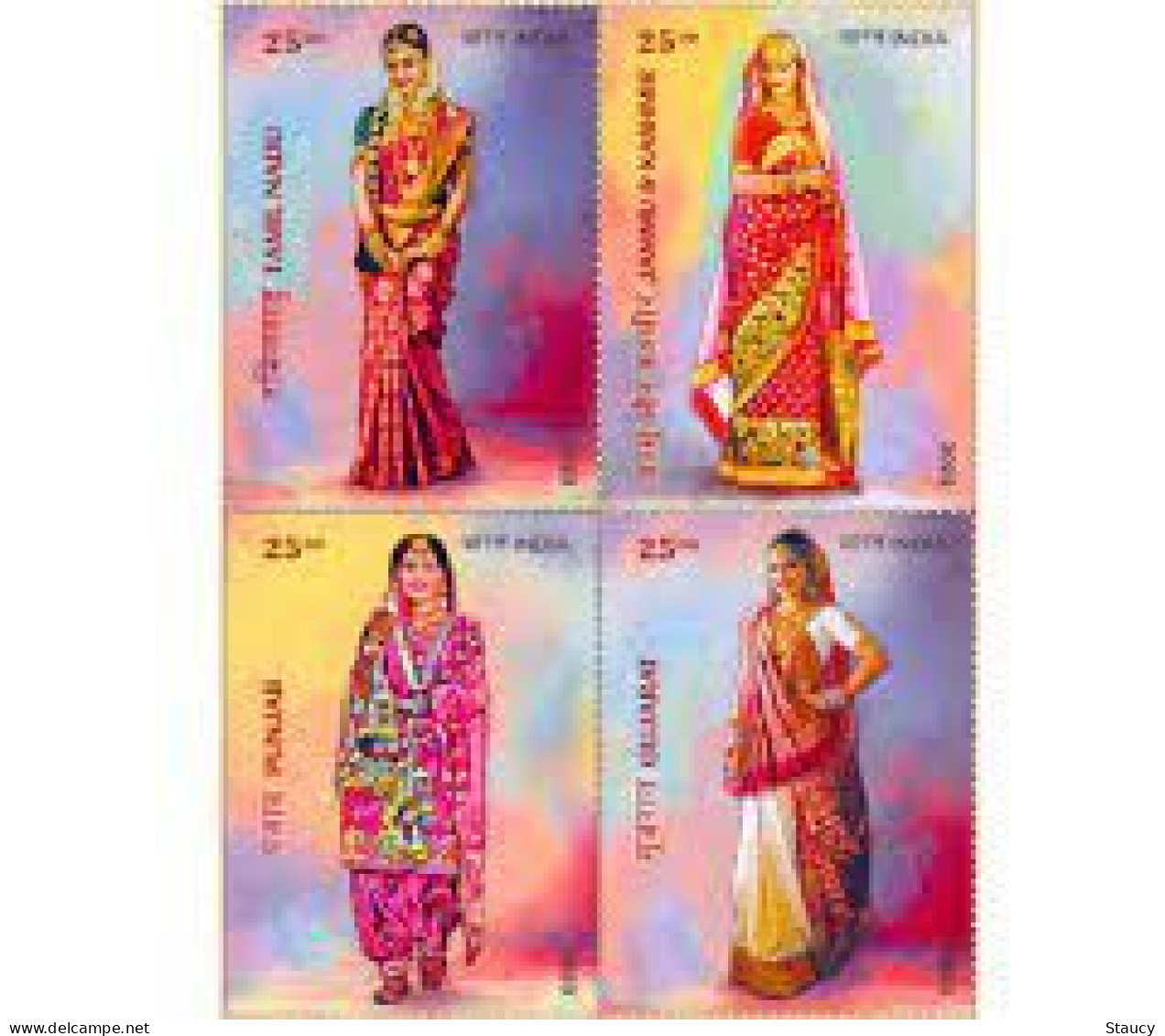 India 2023 BRIDAL COSTUMES OF INDIA 4v SET MNH As Per Scan - Other & Unclassified