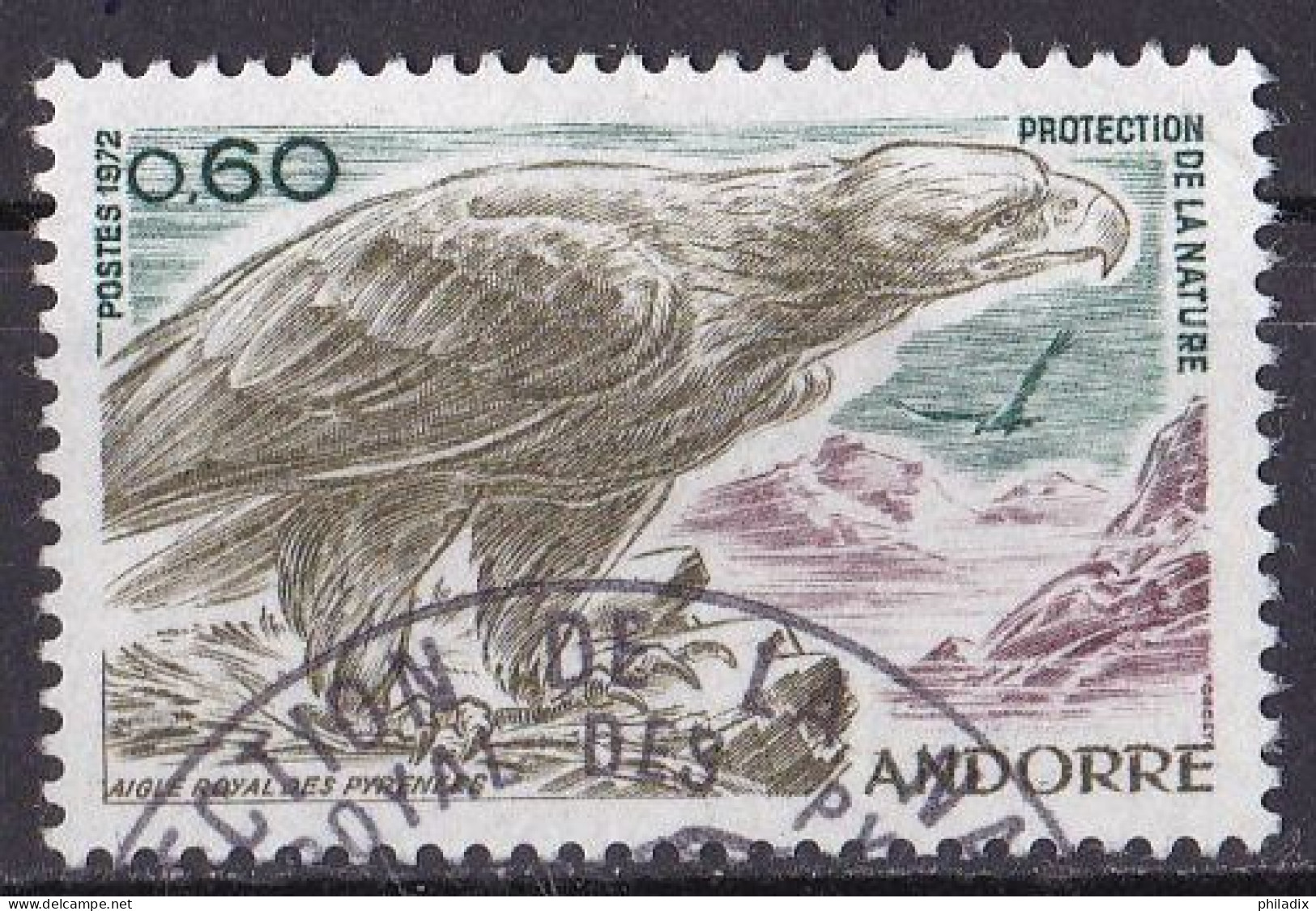 Andorrra (französisch) Marke Von 1972 O/used (A2-21) - Gebruikt