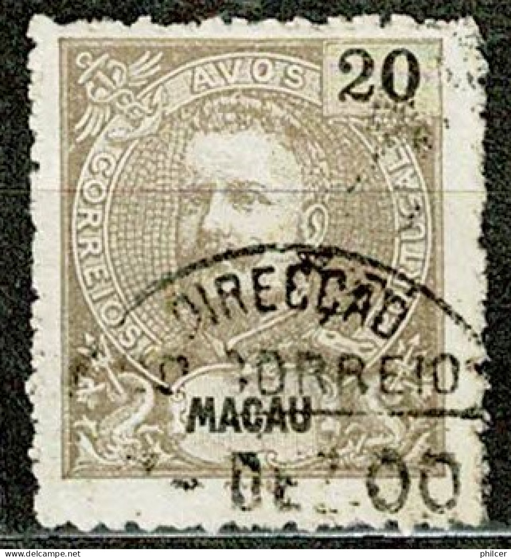 Macau, 1900, # 98, Used - Usados