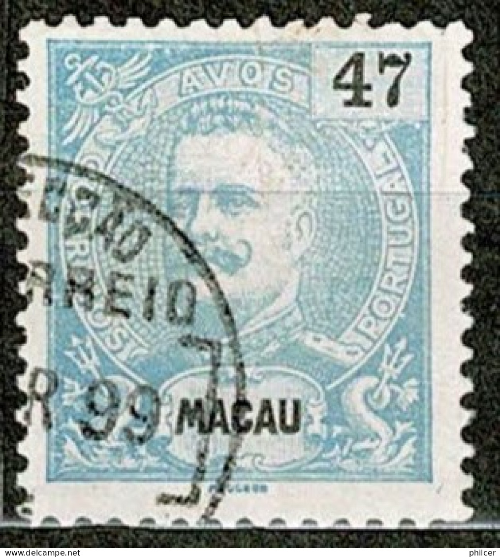 Macau, 1898, # 90, Used - Usados