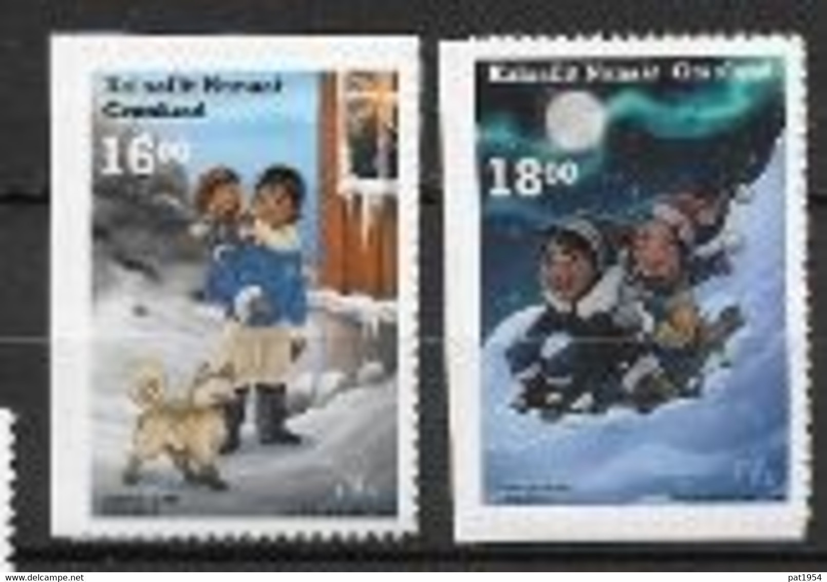 Groënland 2020, Série Neuve Adhésive Issue Du Carnet Noël - Unused Stamps