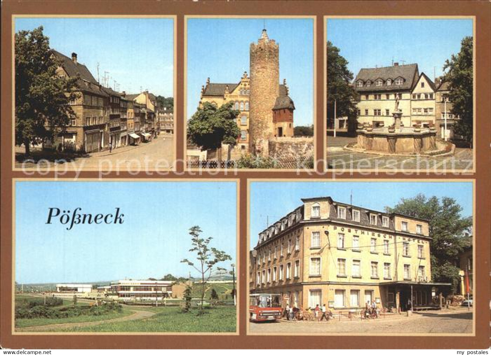 72333849 Poessneck Schuhgasse Weisser Turm Hotel Posthirsch Poessneck - Pössneck