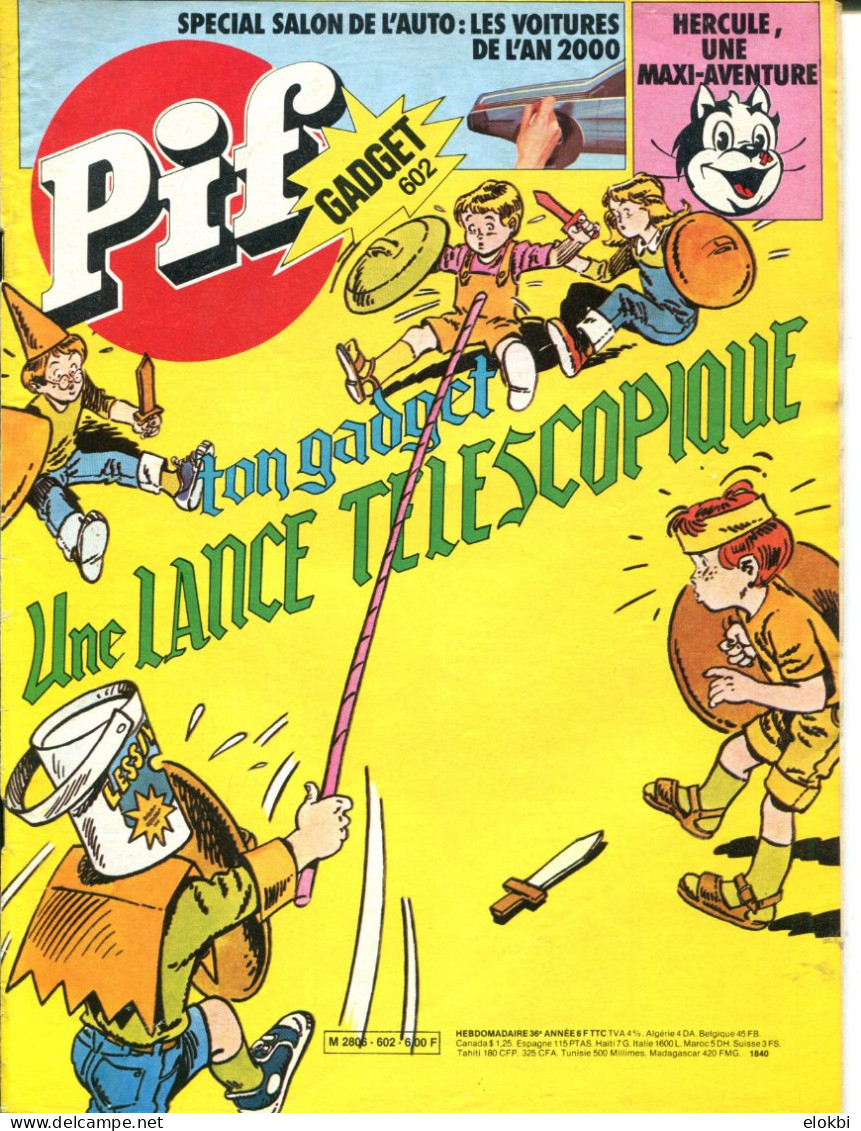 Pif Gadget N°602  - Capitaine Apache "Une Squaw Pour Un Crow" - - Pif Gadget