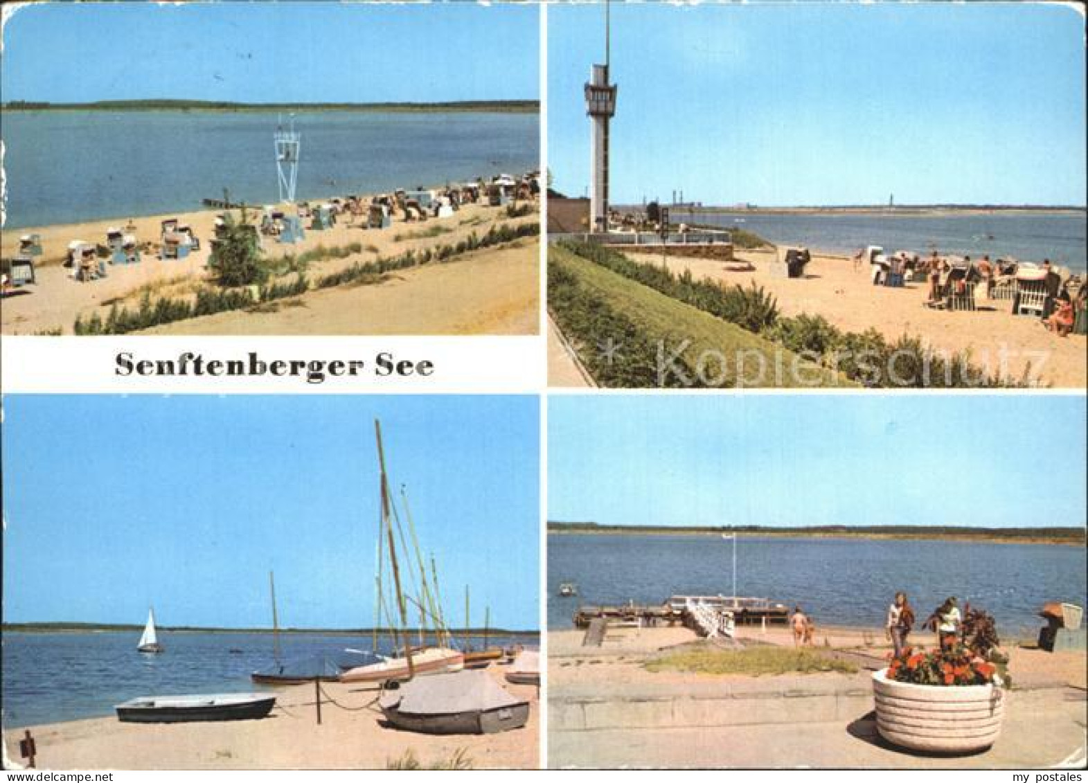 72332233 Grosskoschen Senftenberger See Strand Promenade Anleger Turm Grosskosch - Brieske