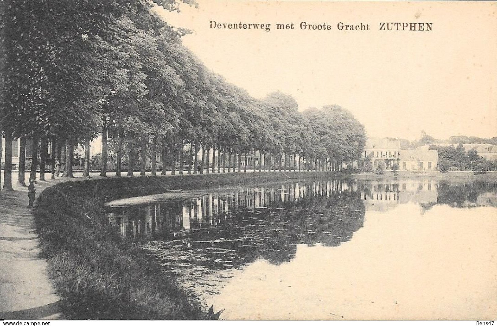 Zutphen Deventerweg Met Groote Gracht Ongelopen - Zutphen