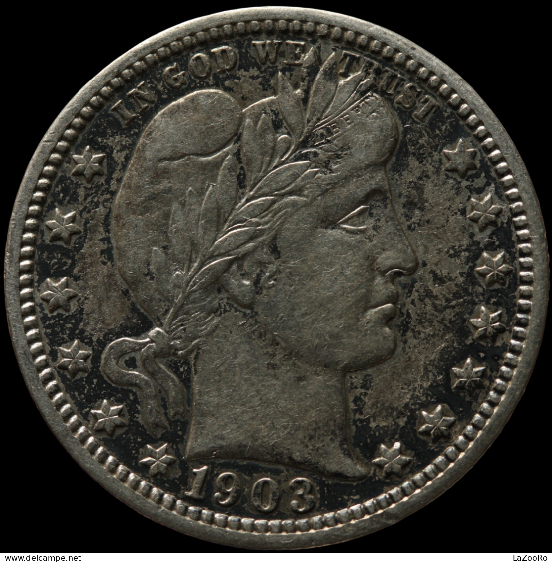 LaZooRo: United States Of America 1/4 Quarter Dollar 1903 XF / UNC - Silver - 1892-1916: Barber