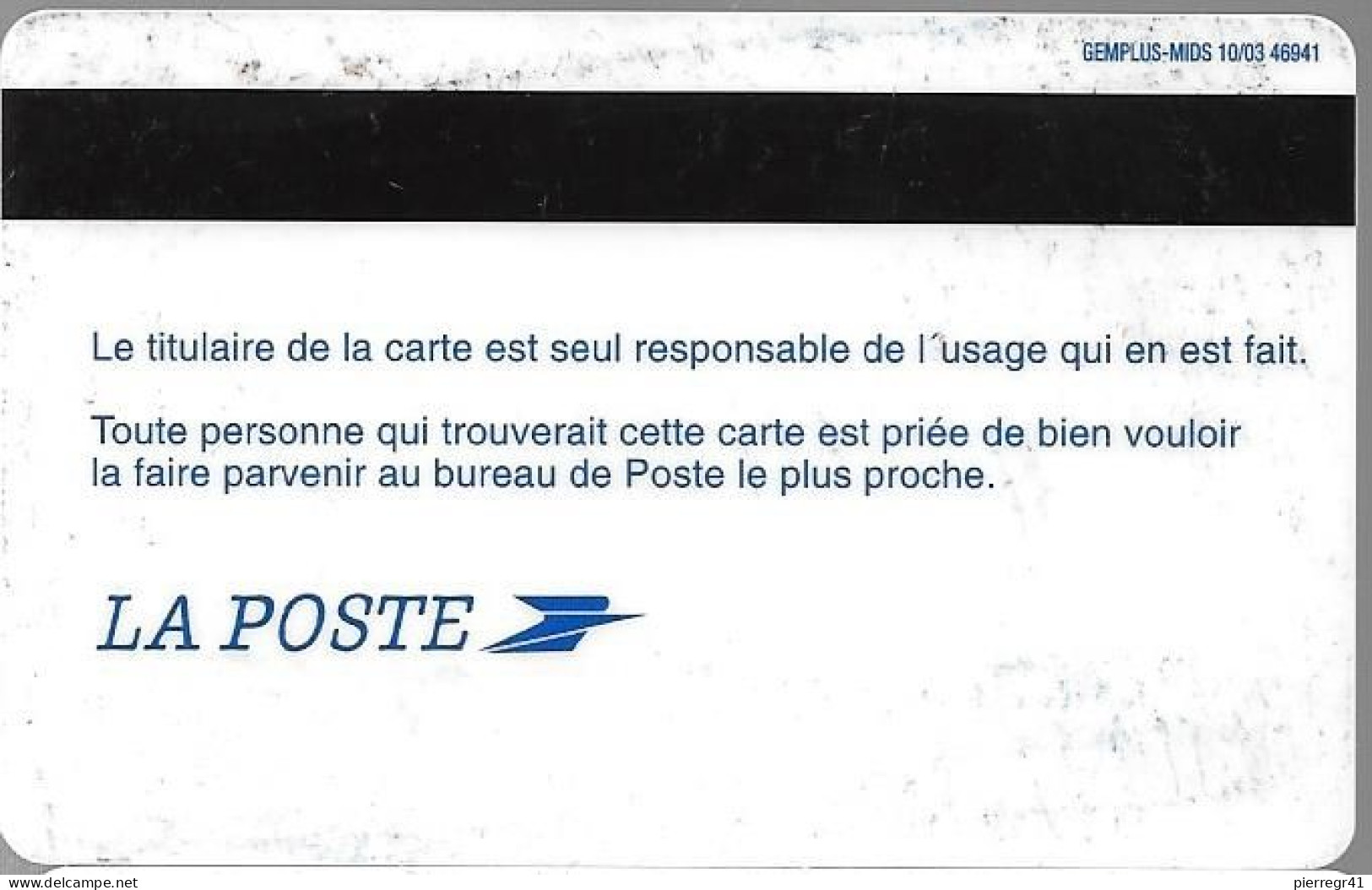 -CARTE-MAGNETIQUE-RETRAIT-LA POSTEPARGNE-Exp 07/08-V°Gemplus-10/03- TBE-RARE - Schede Bancarie Uso E Getta