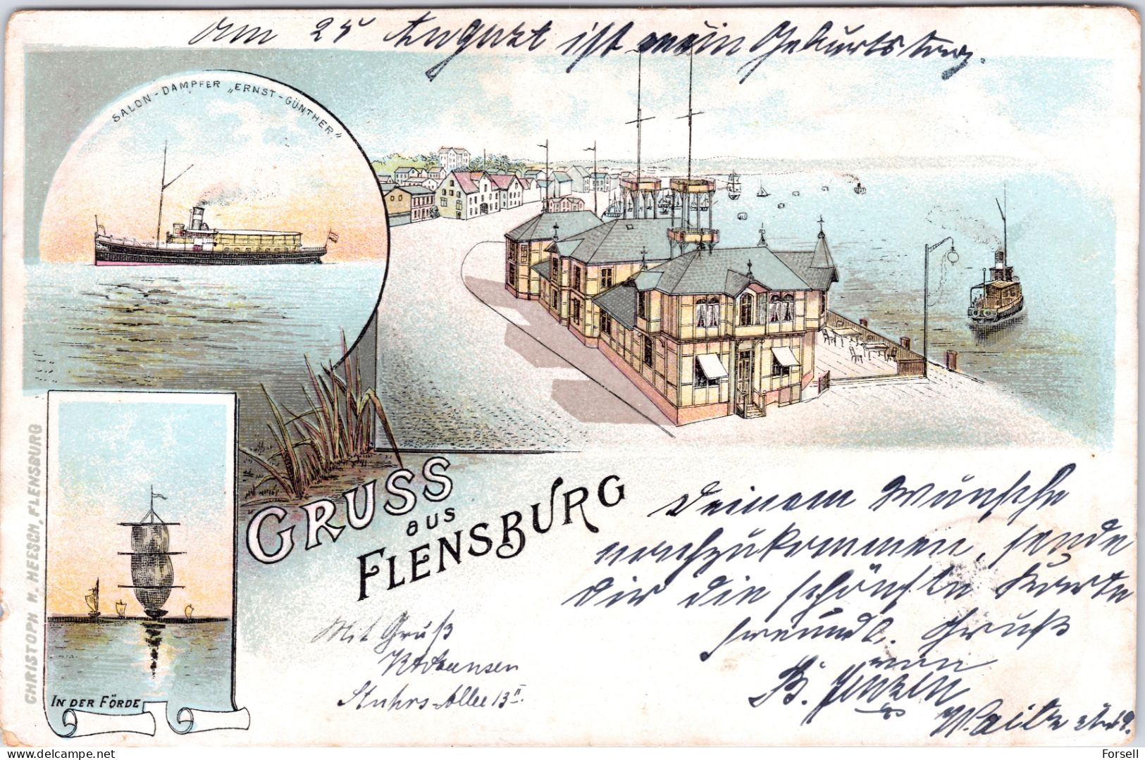 Gruss Aus Flensburg (1898) - Flensburg