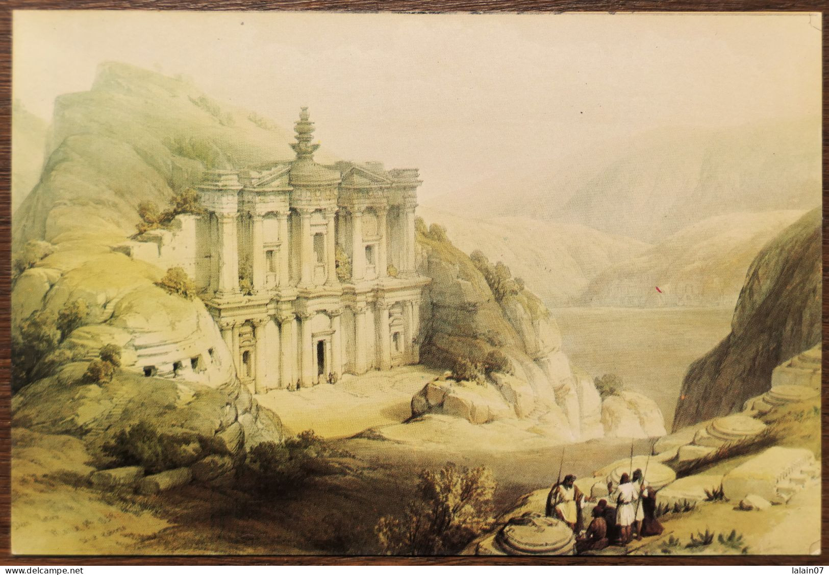Carte Postale : JORDANIE : PETRA : Ed Deir, By David Roberts, 1839 - Jordanie