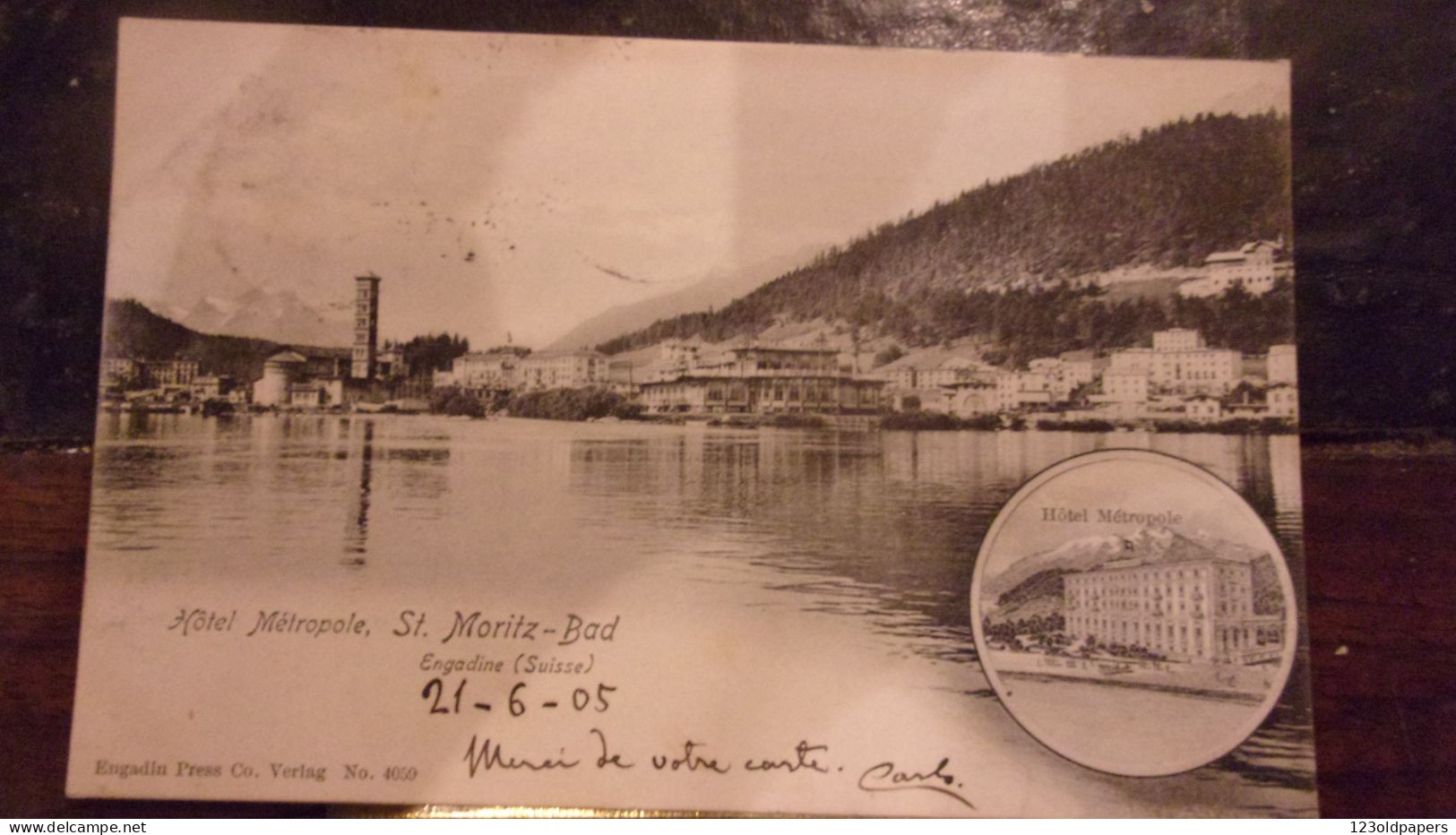 SUISSE SAINT MORITZ 1905 HOTEL METROPOLE - Saint-Moritz
