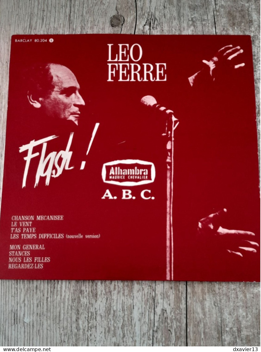 33T -  Leo Ferre ‎– Flash ! Alhambra A.B.C. - Disco, Pop