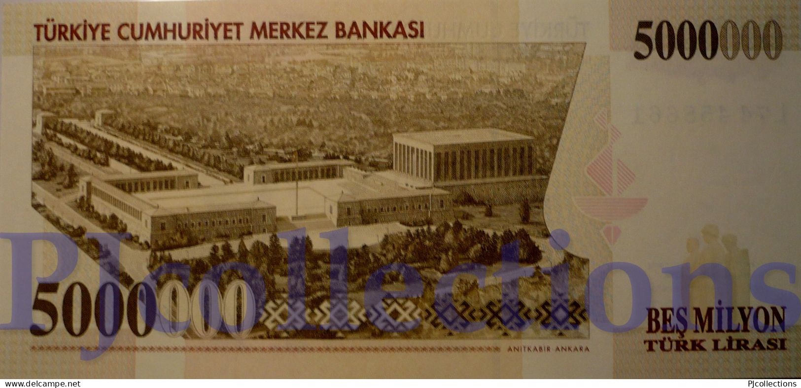 TURKEY 5000000 LIRA 1997 PICK 210b UNC - Turquie