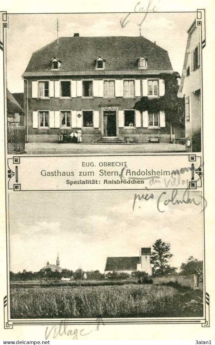 ANDOLSHEIM  =  Doublevue    ( Gasthaus ...)    5592 - Andolsheim