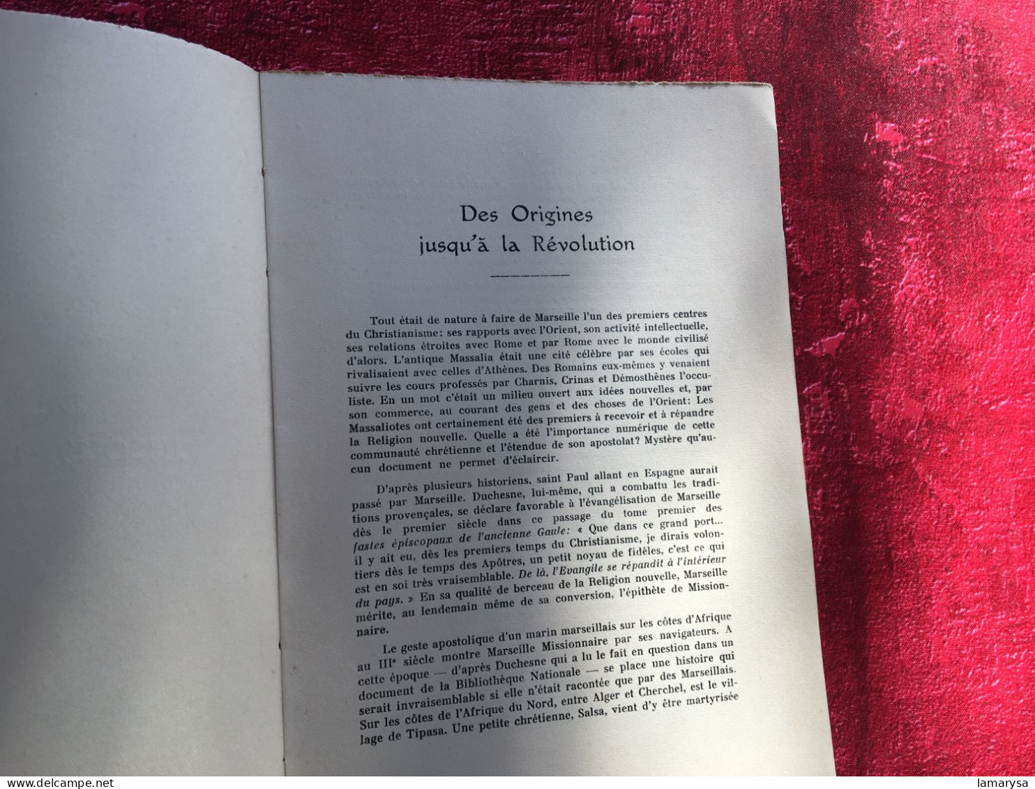 1935-Marseille Missionnaire ARDOIN (Alex)Edité Par Omppel, Diocèse- Religion- Régionalisme :Des Origines à La Révolution - Provence - Alpes-du-Sud