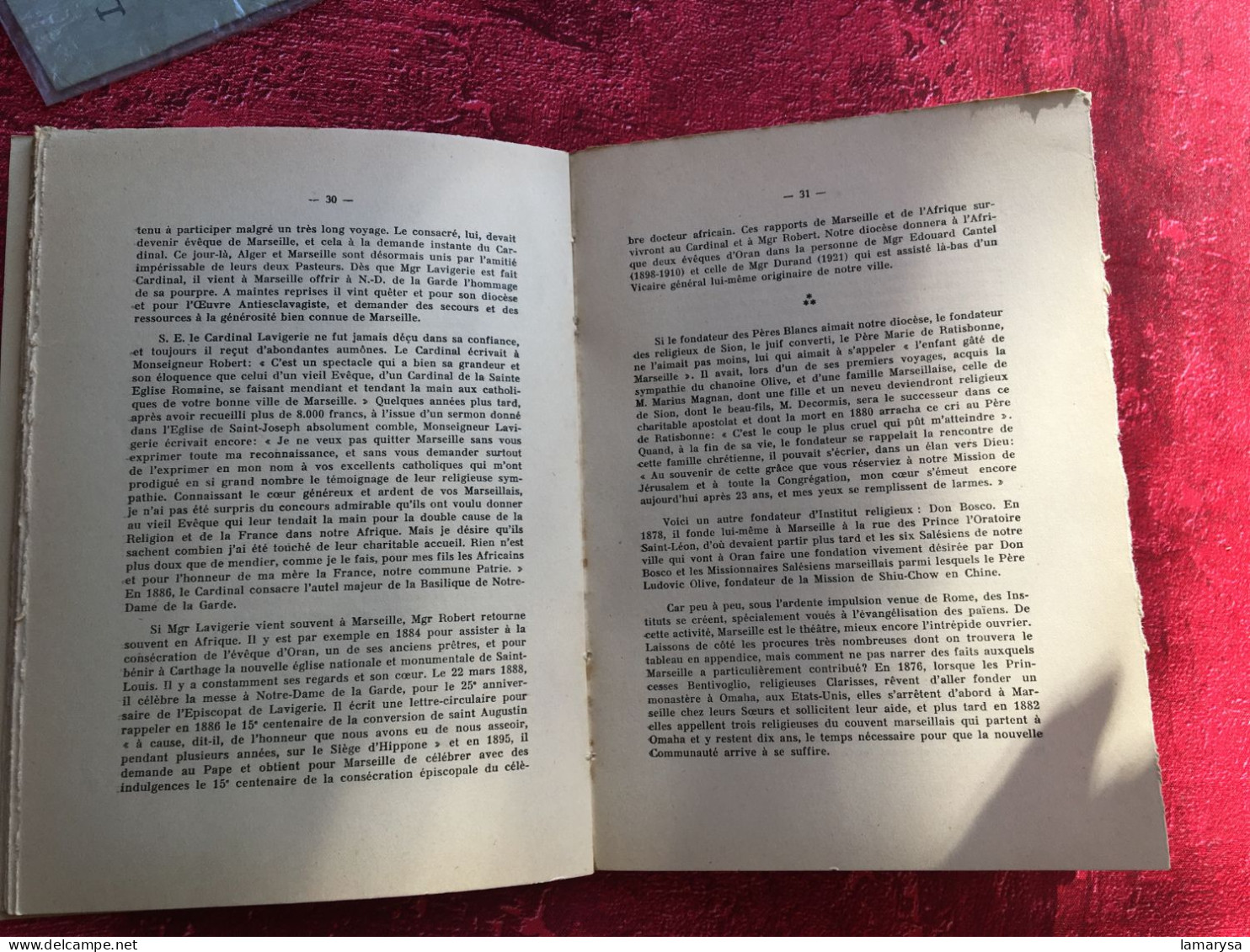 1935-Marseille Missionnaire ARDOIN (Alex)Edité par Omppel, Diocèse- religion- régionalisme :Des Origines à la Révolution