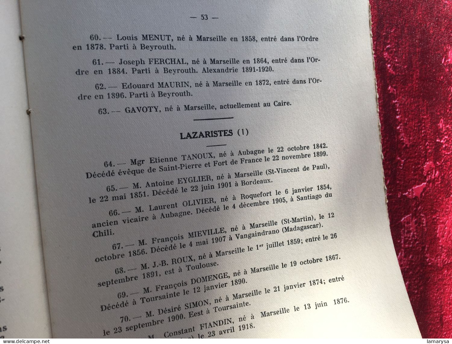 1935-Marseille Missionnaire ARDOIN (Alex)Edité par Omppel, Diocèse- religion- régionalisme :Des Origines à la Révolution