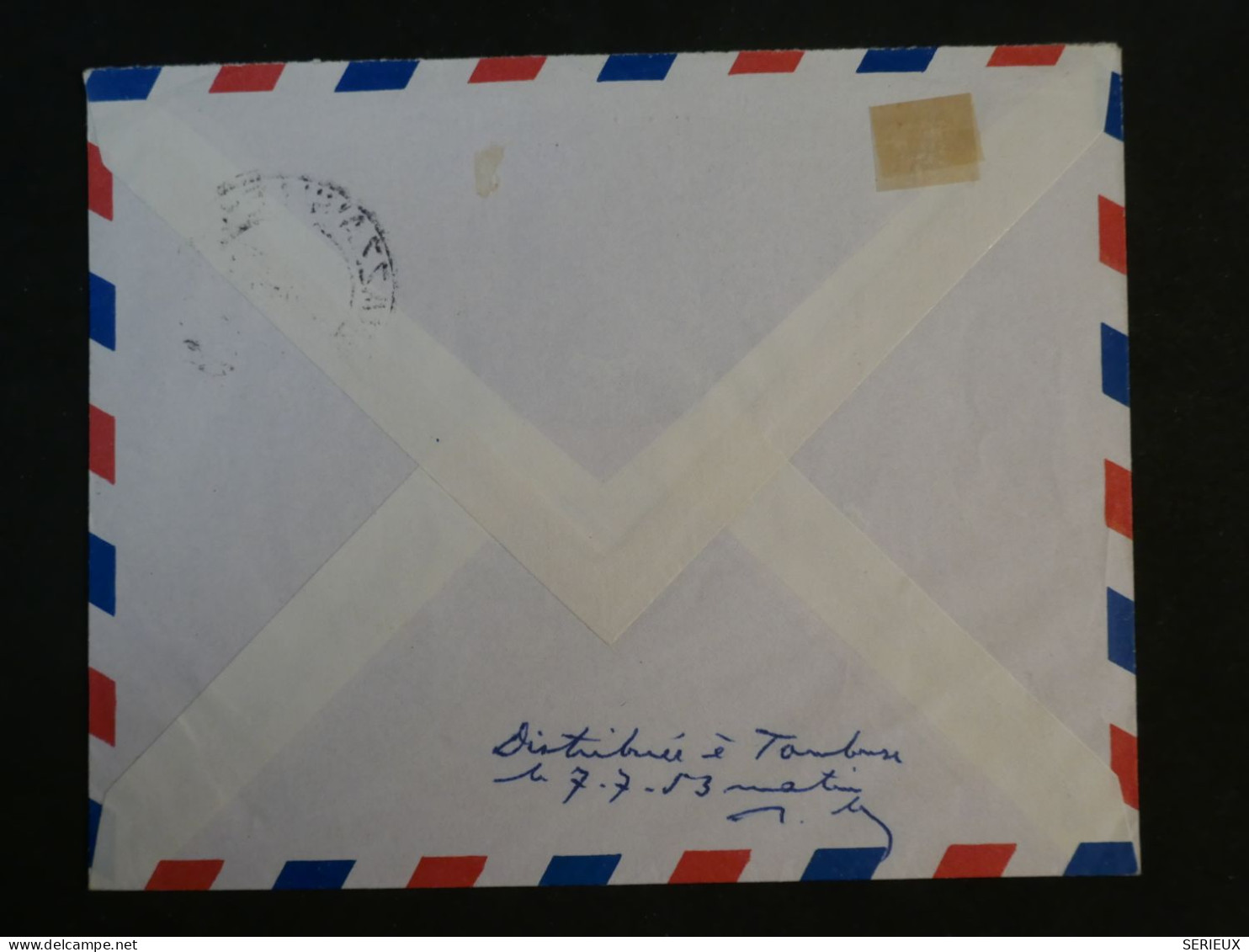 DG7 AEF   BELLE   LETTRE  1953 BRAZZA A PARIS FRANCE +++ AFF. INTERESSANT - Covers & Documents