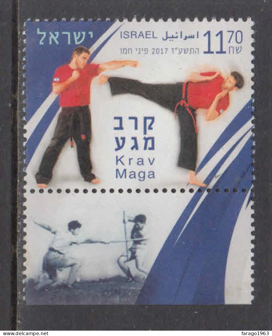 2017 Israel Krav Maga Martial Arts  Complete Set Of 1 + Tab MNH @ BELOW FACE VALUE - Unused Stamps (without Tabs)