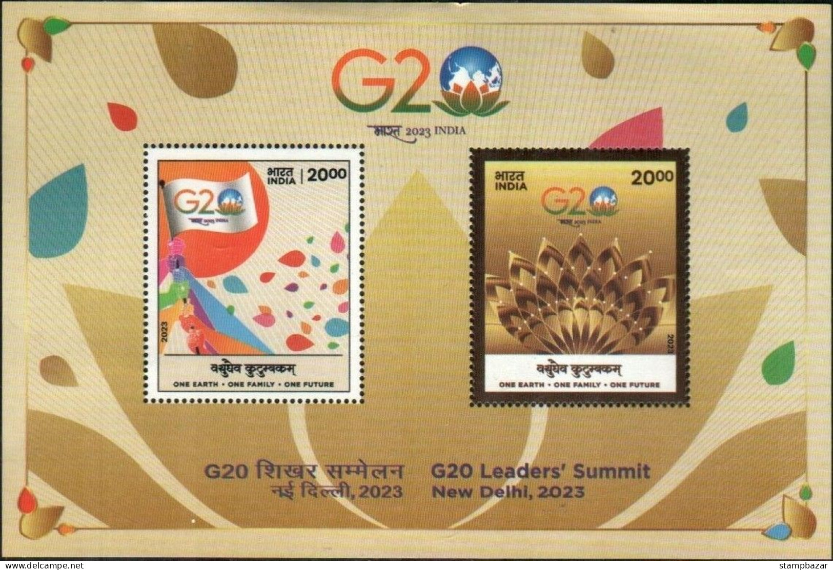 India 2023 Complete Year Set Of Miniature Sheets Birds 11v Various Themes - Années Complètes