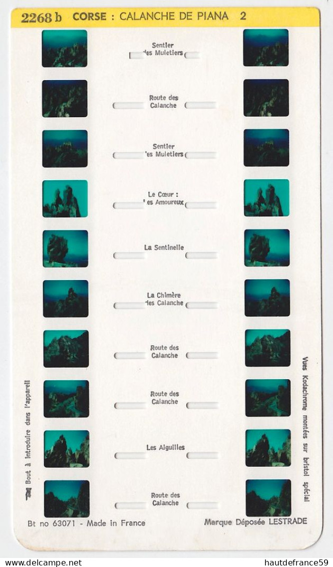 Carte STEREOSCOPE LESTRADE Film   CORSE CALANCHE DE PIANA 2 - Autres Formats
