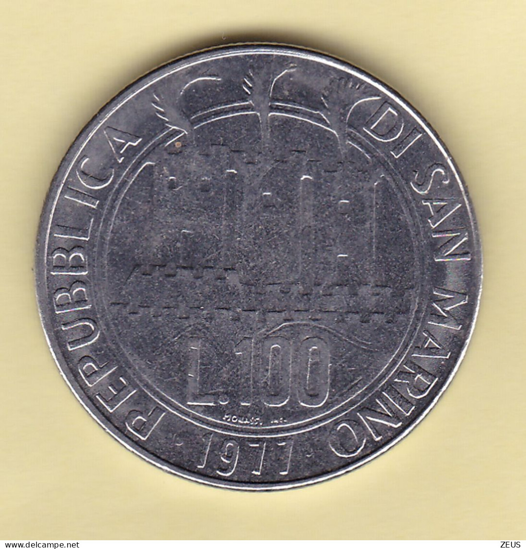 100 LIRE 1977   FDC SAN MARINO - San Marino