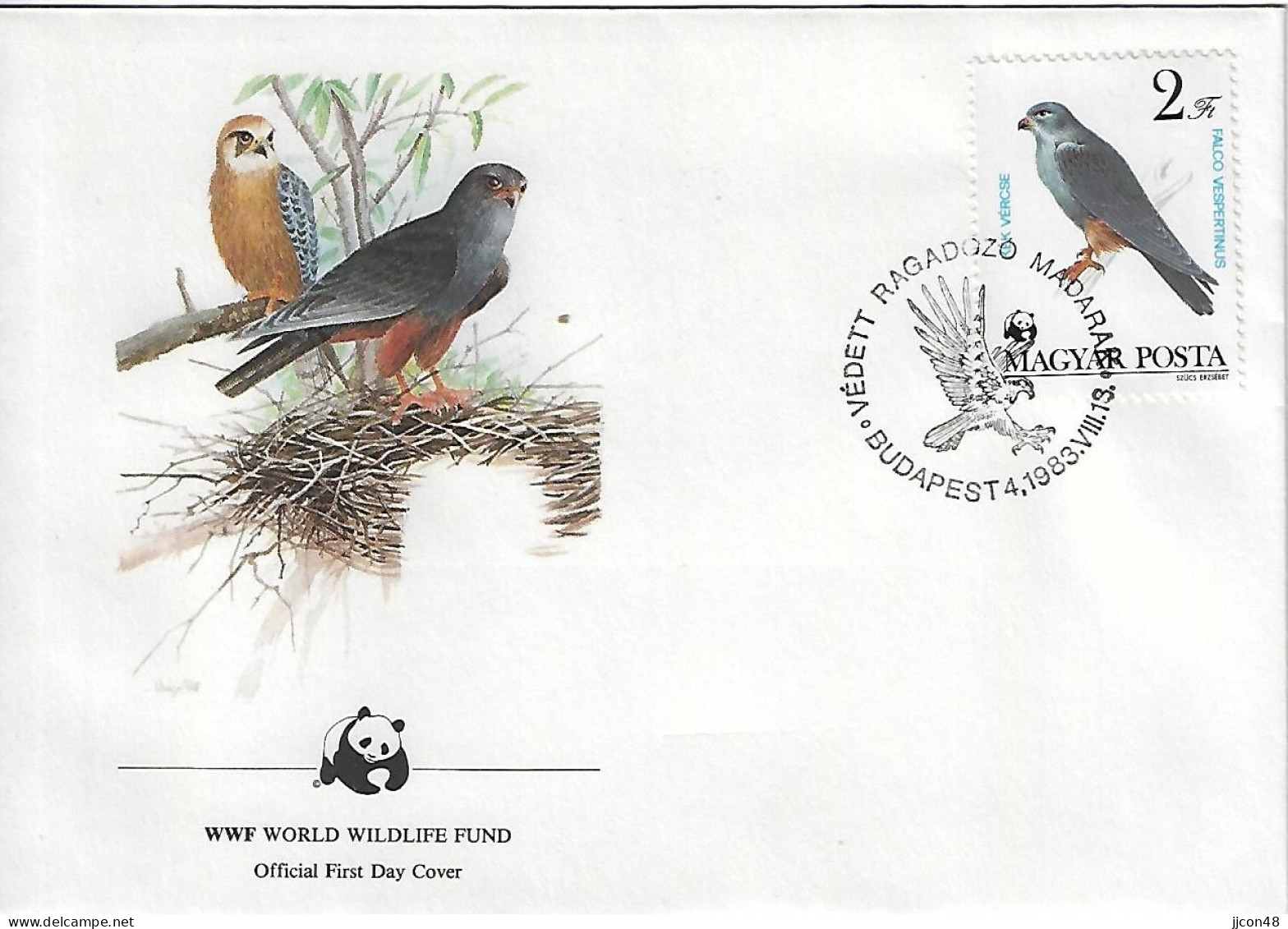 Hungary 1983  WWF; Birds Of Prey (o) Mi.3626  FDC - FDC