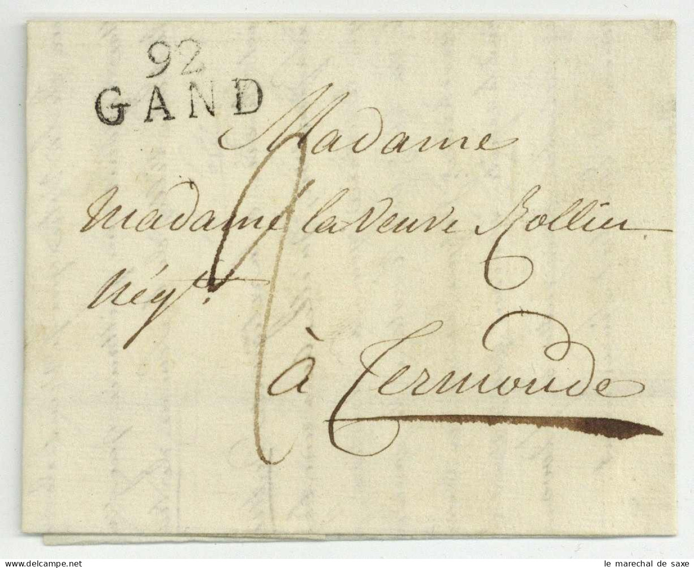 92 GAND Gent Pour Termonde 1809 - 1792-1815: Conquered Departments