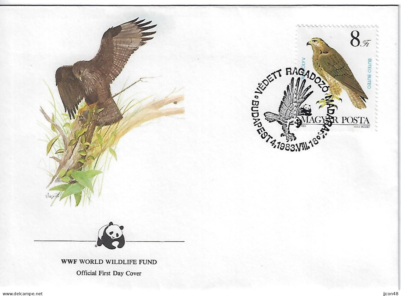 Hungary 1983  WWF; Birds Of Prey (o) Mi.3629  FDC - FDC