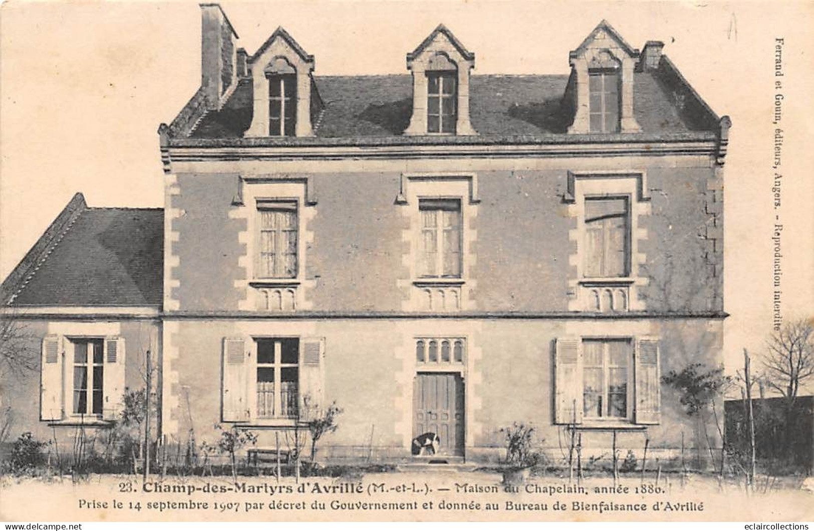 Avrillé        49        Maison Du Chapelain Donnée Au Bureau De Bienfaisance    N°23 - Molle -         (voir Scan) - Other & Unclassified