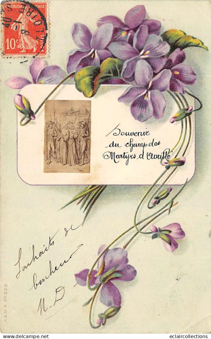 Avrillé        49        Souvenir Du Champ Des Martyrs -  Fleurs. Pensées -         (voir Scan) - Other & Unclassified