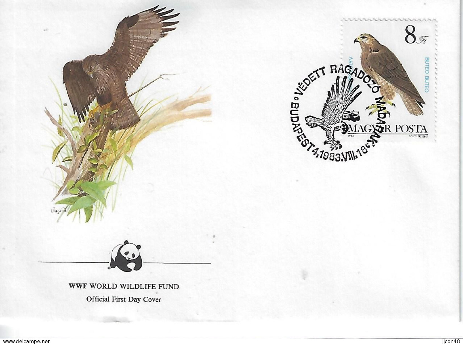 Hungary 1983  WWF; Birds Of Prey (o) Mi.3629  FDC - FDC