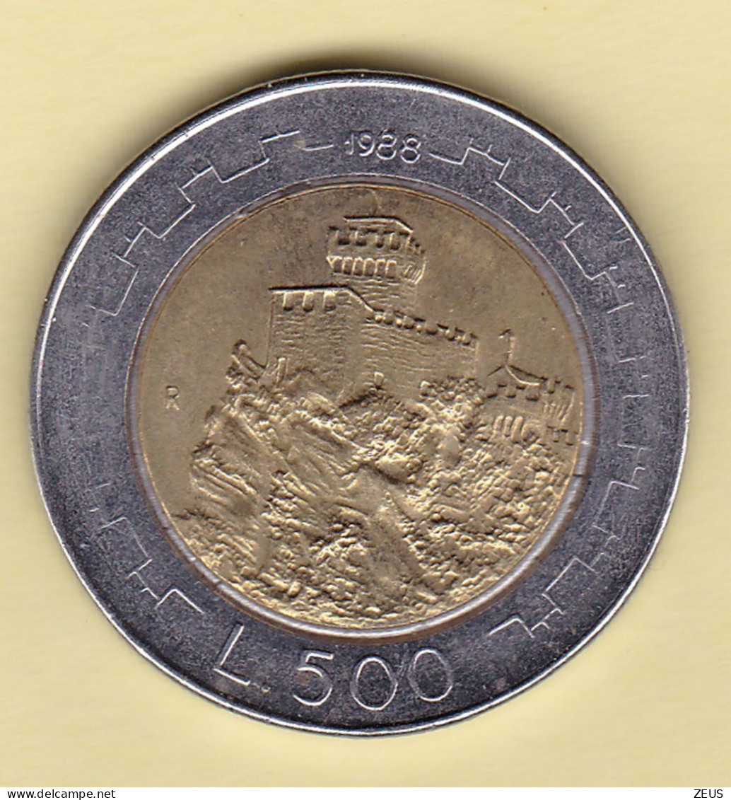 500 LIRE 1988   FDC SAN MARINO - San Marino