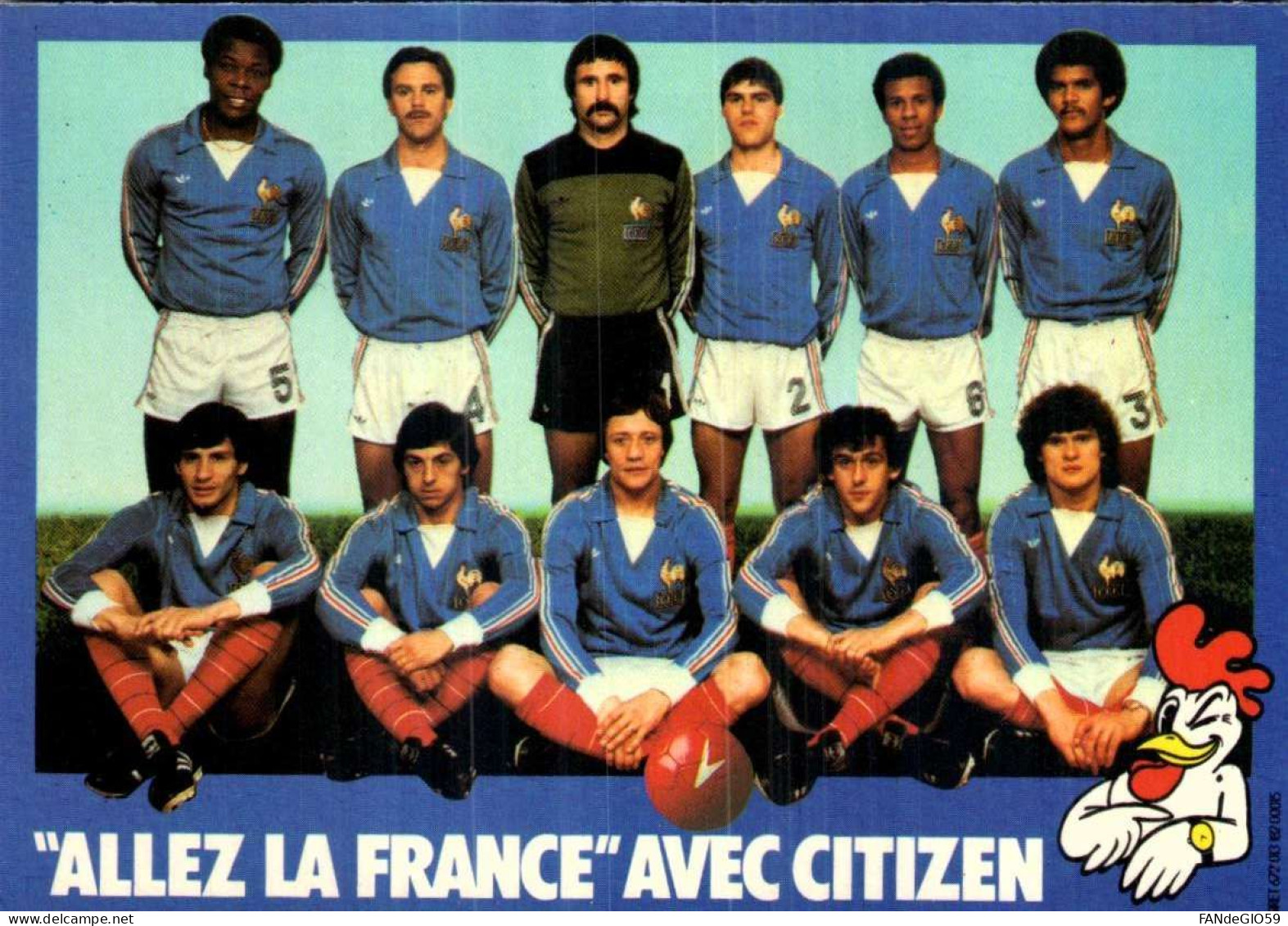 Sports > Football  //  EQUIPE DE FRANCE  PUB DOS   // VOIR  CODITION  DE VENTE MERCI - Calcio