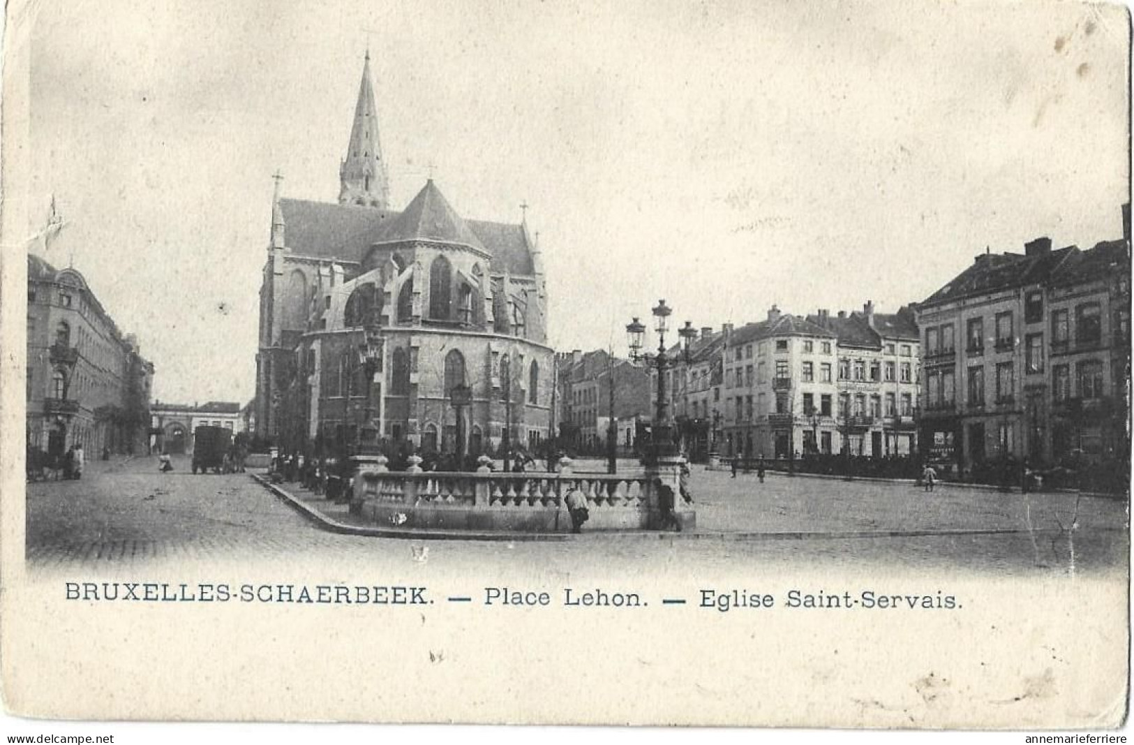 Bruxelles-Schaerbeek - Place Dehon Eglise St Servais - Schaarbeek - Schaerbeek