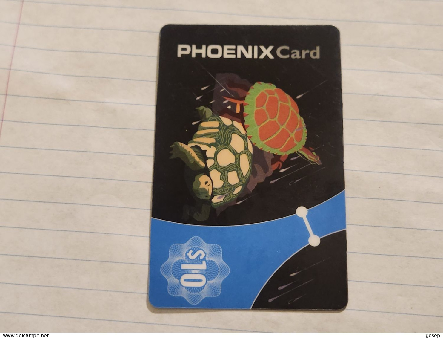 SINGAPORE-(SG-PRE-PHO-0048)-Two Turtles-(271)($10)(4810-9402-8071)(01.06.03)-used Card+1card Prepiad Free - Singapour