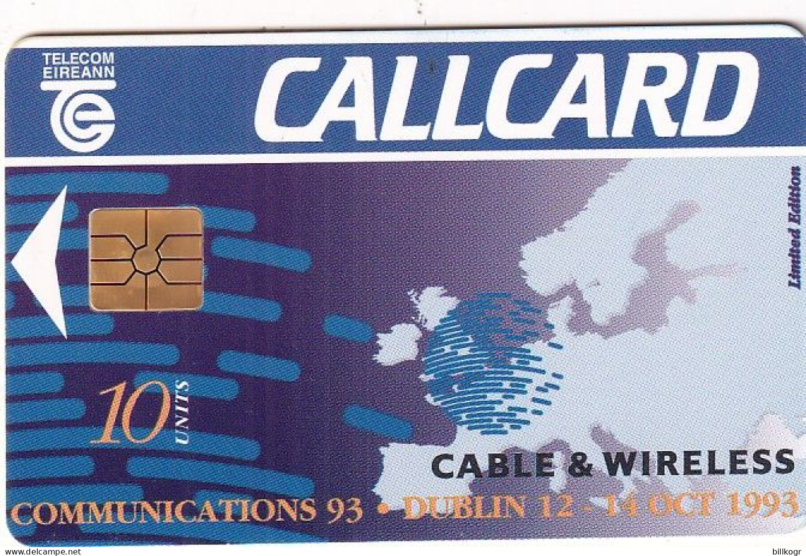 IRELAND - Cable & Wireless, Tirage %10000, 09/93, Used - Ierland