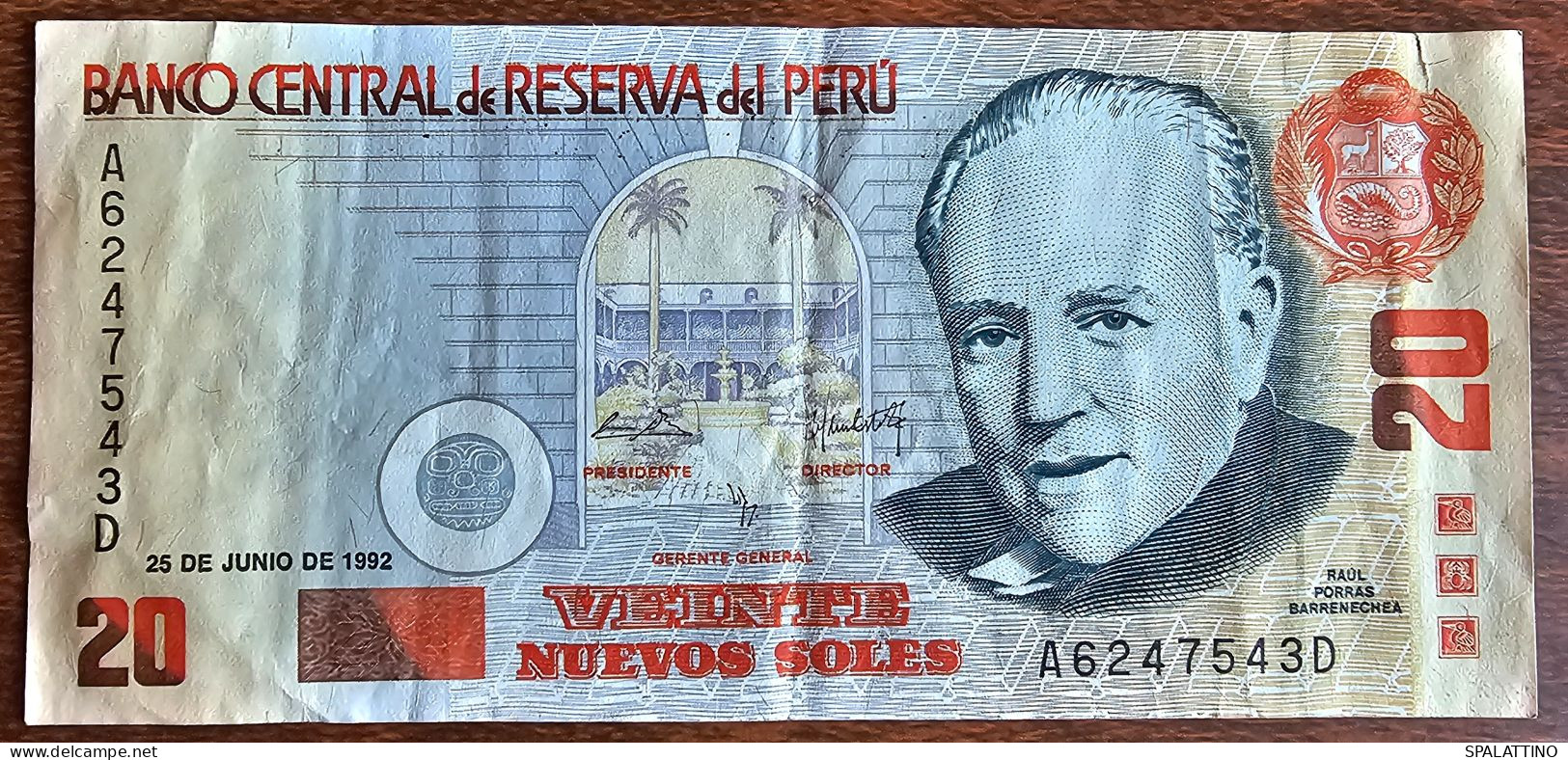 PERU- 20 NUEVOS SOLES 1992. - Peru