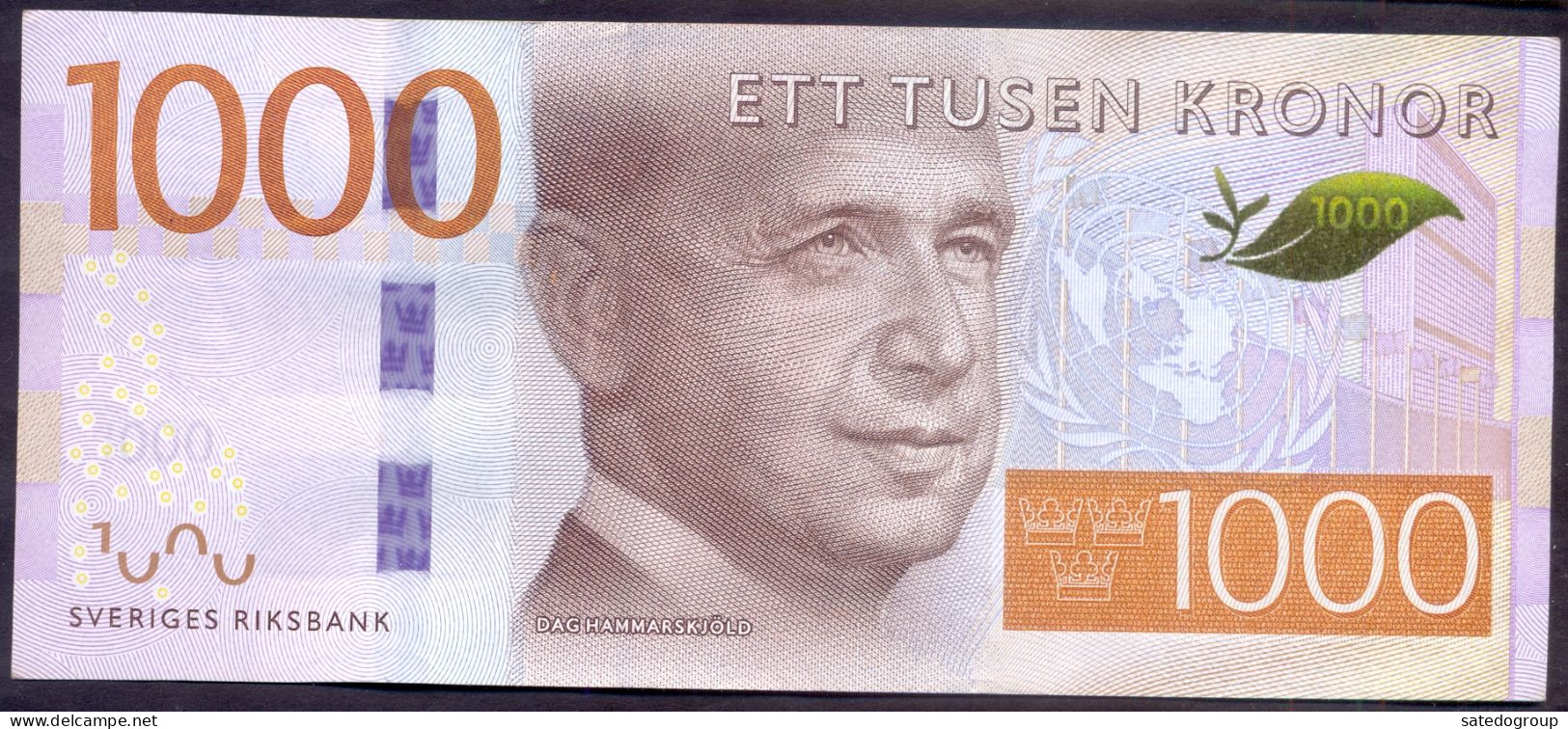 Sweden 1000 Kronor ND (2015) AUNC P- 75 - Sweden