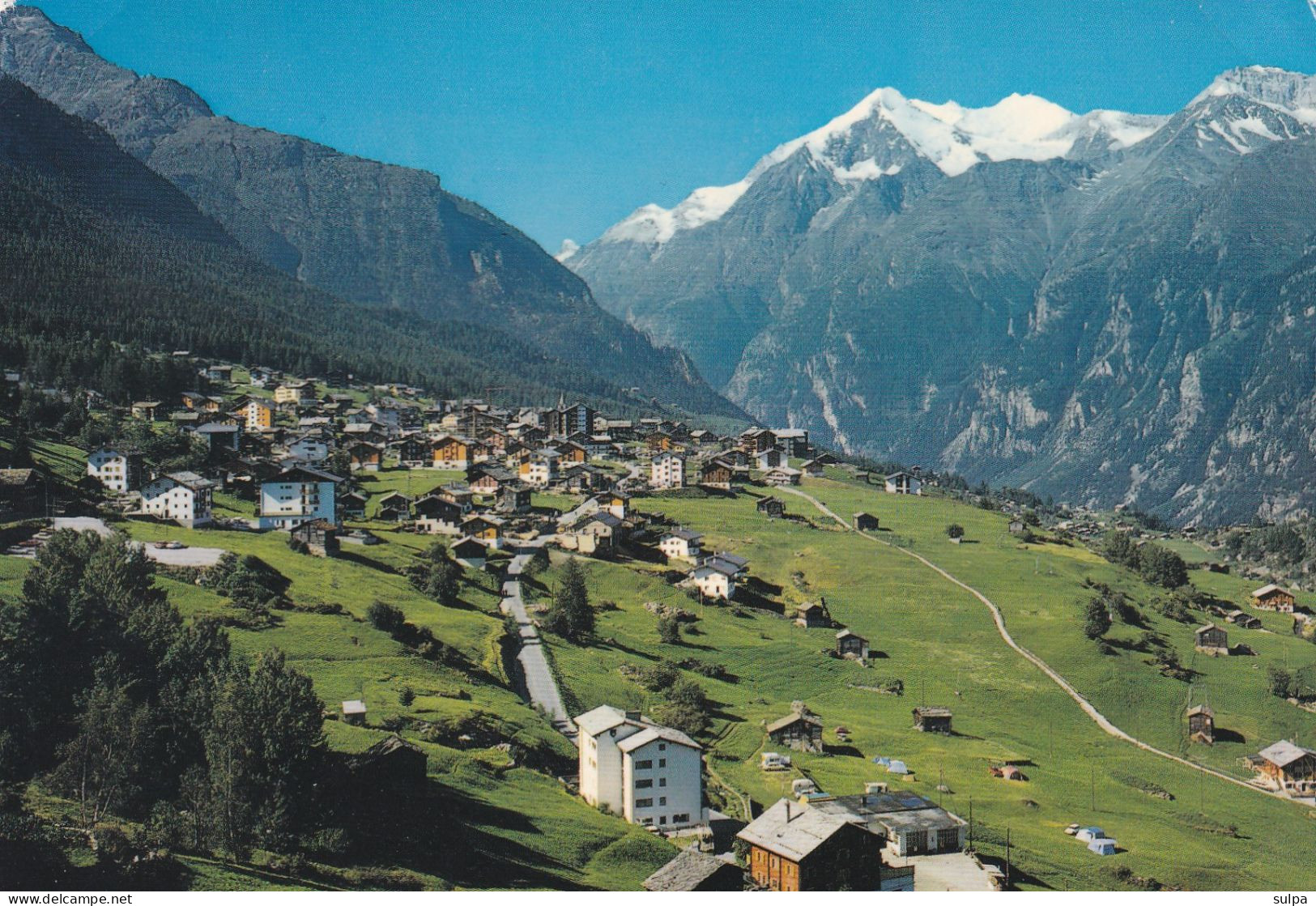 Grächen, Dorf Und Berge, 10 X 15 - Grächen