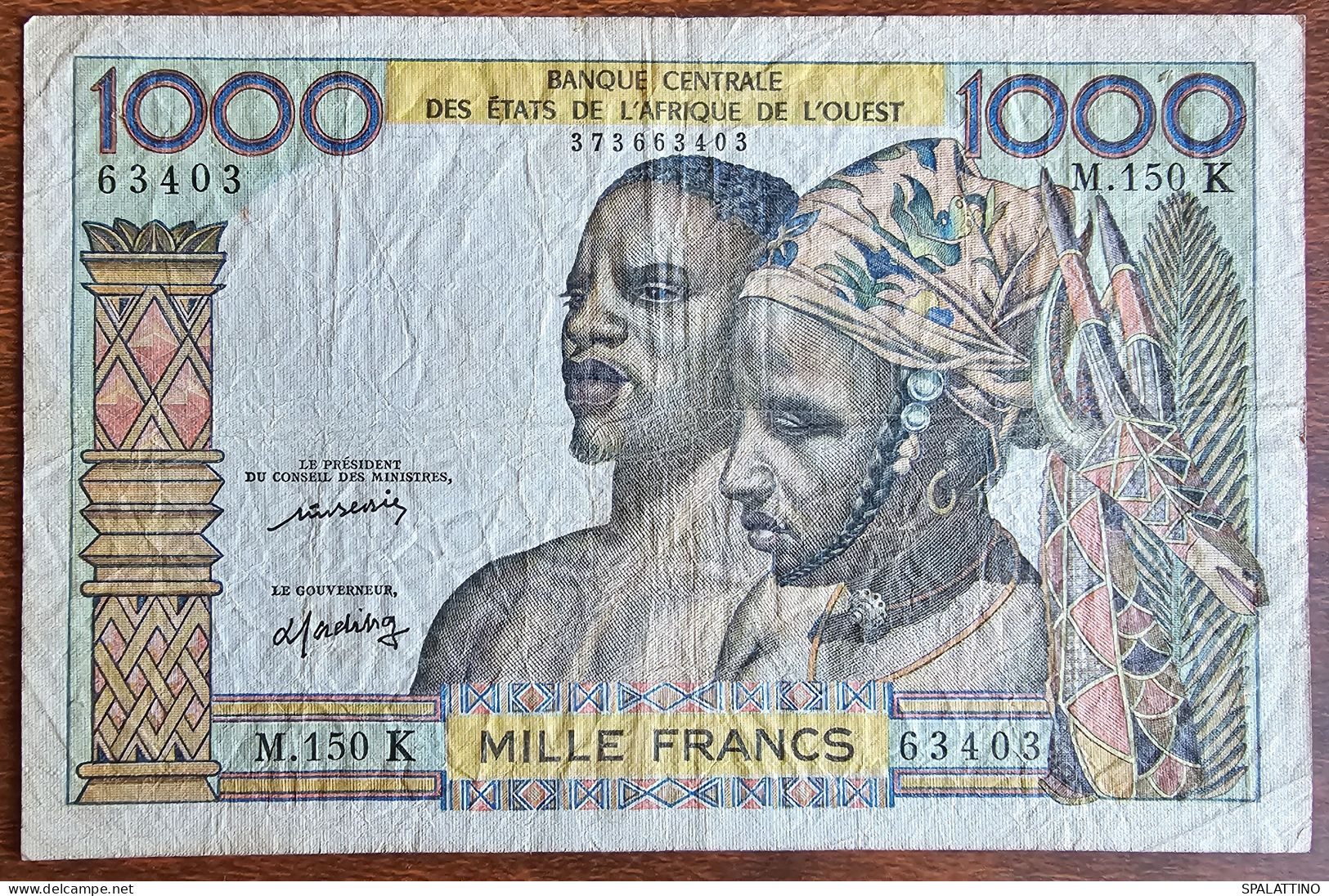 SENEGAL- 1000 FRANCS 1977. - Sénégal