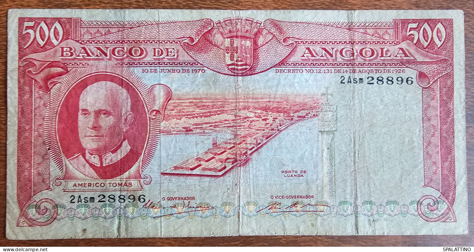 ANGOLA- 500 ESCUDOS 1970. - Angola